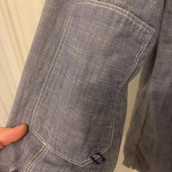 GH Bass Denim Button Down small - Picture 3 of 5